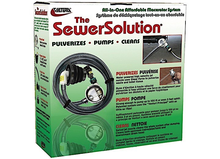 Valterra SS01 RV SewerSolution Macerator Kit 10′ Waste Drain