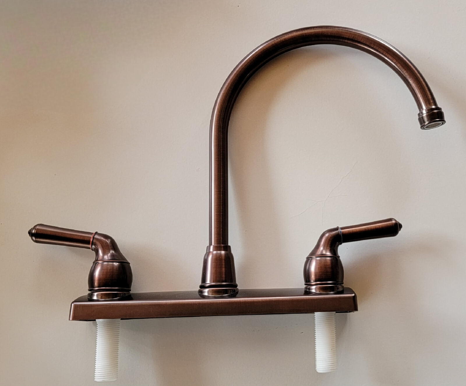New 12” Goose Neck Hi-Rise RV Kitchen Faucet RUBBED BRONZE Teapot Mobile Home