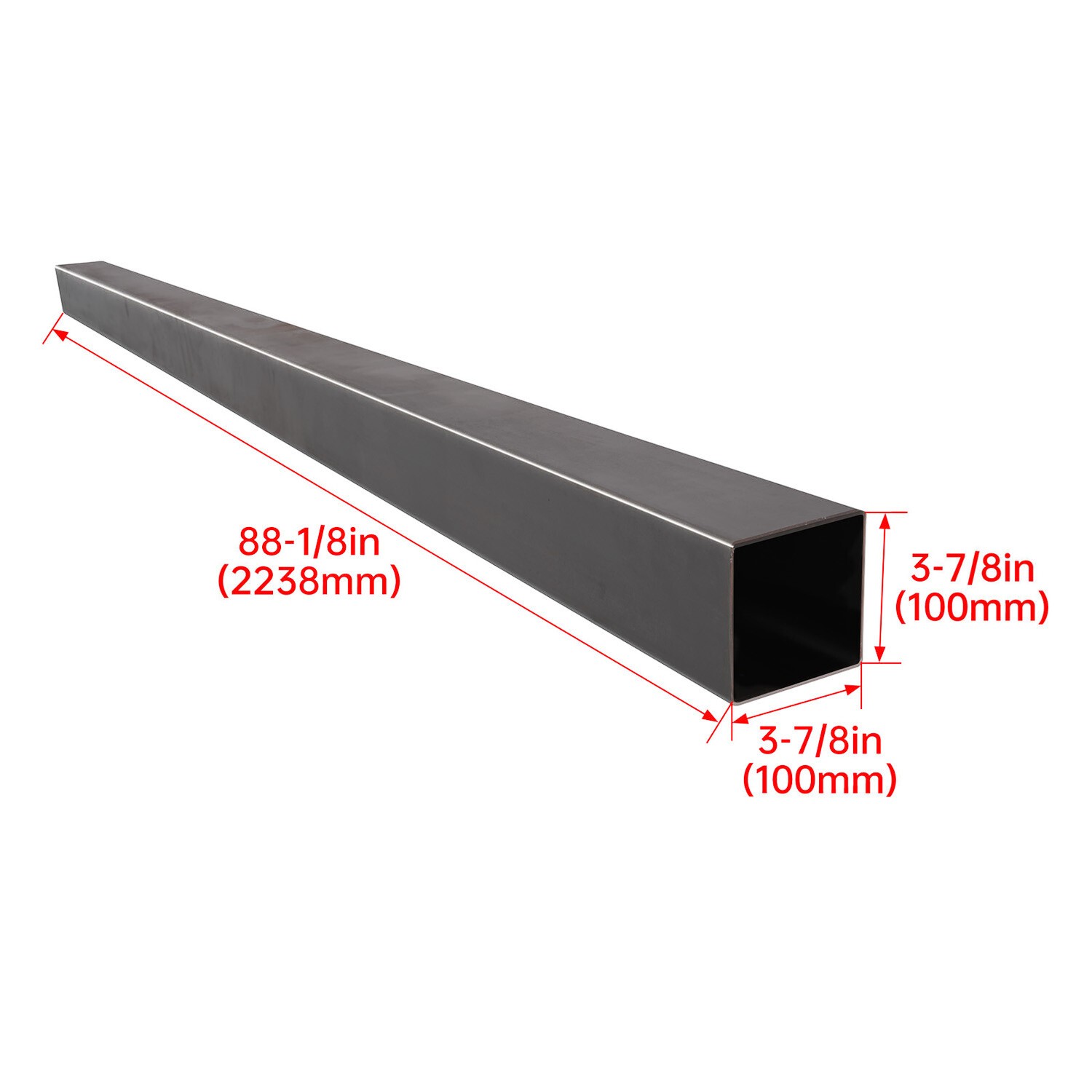 4″x4″ Rear Bumper For RV Camper Standard Bumper Reinforcement Bar W/Bumper Plugs