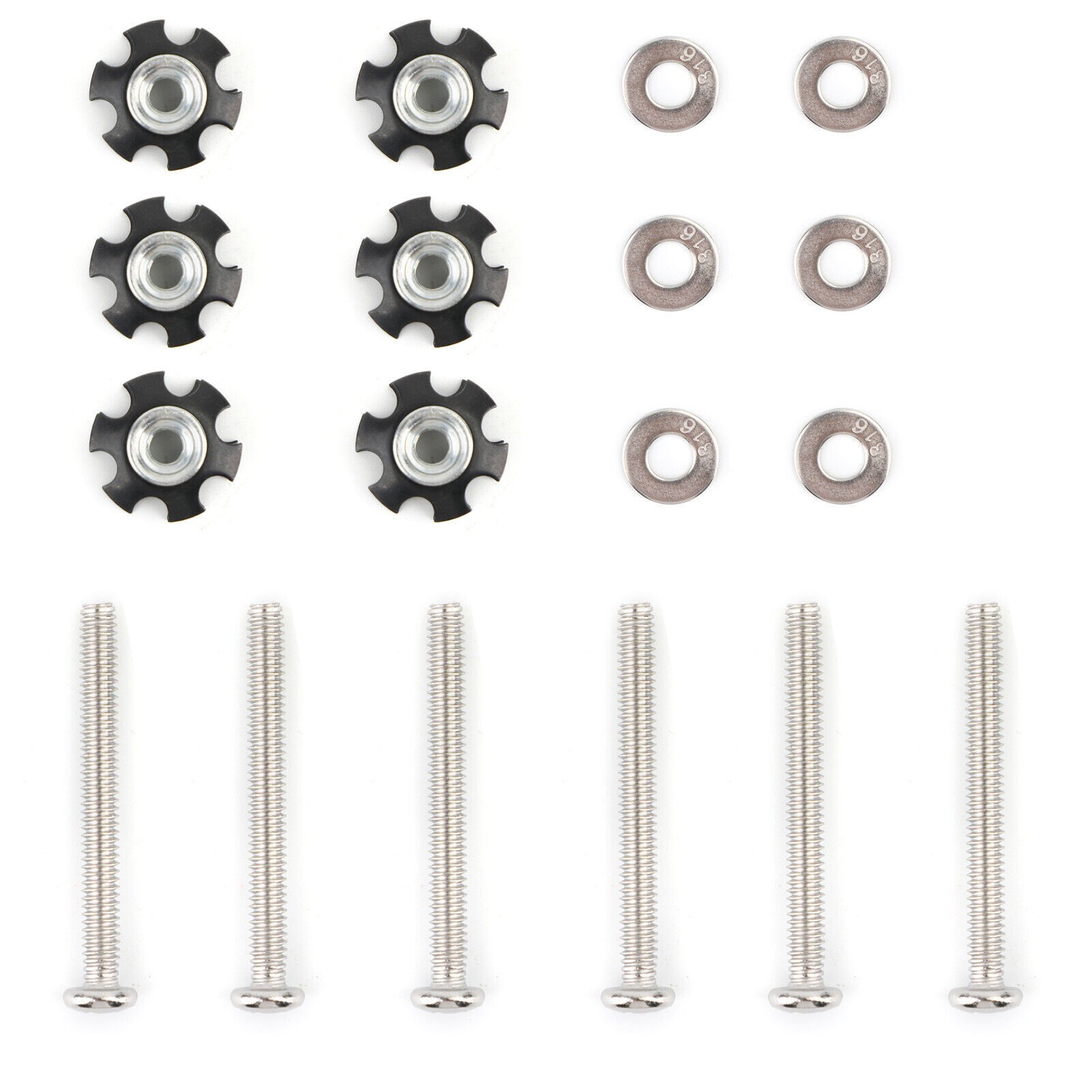 6PCS RV LADDER REPAIR KIT nuts Stainless Bunk Motorhome Parts Camper Trailer