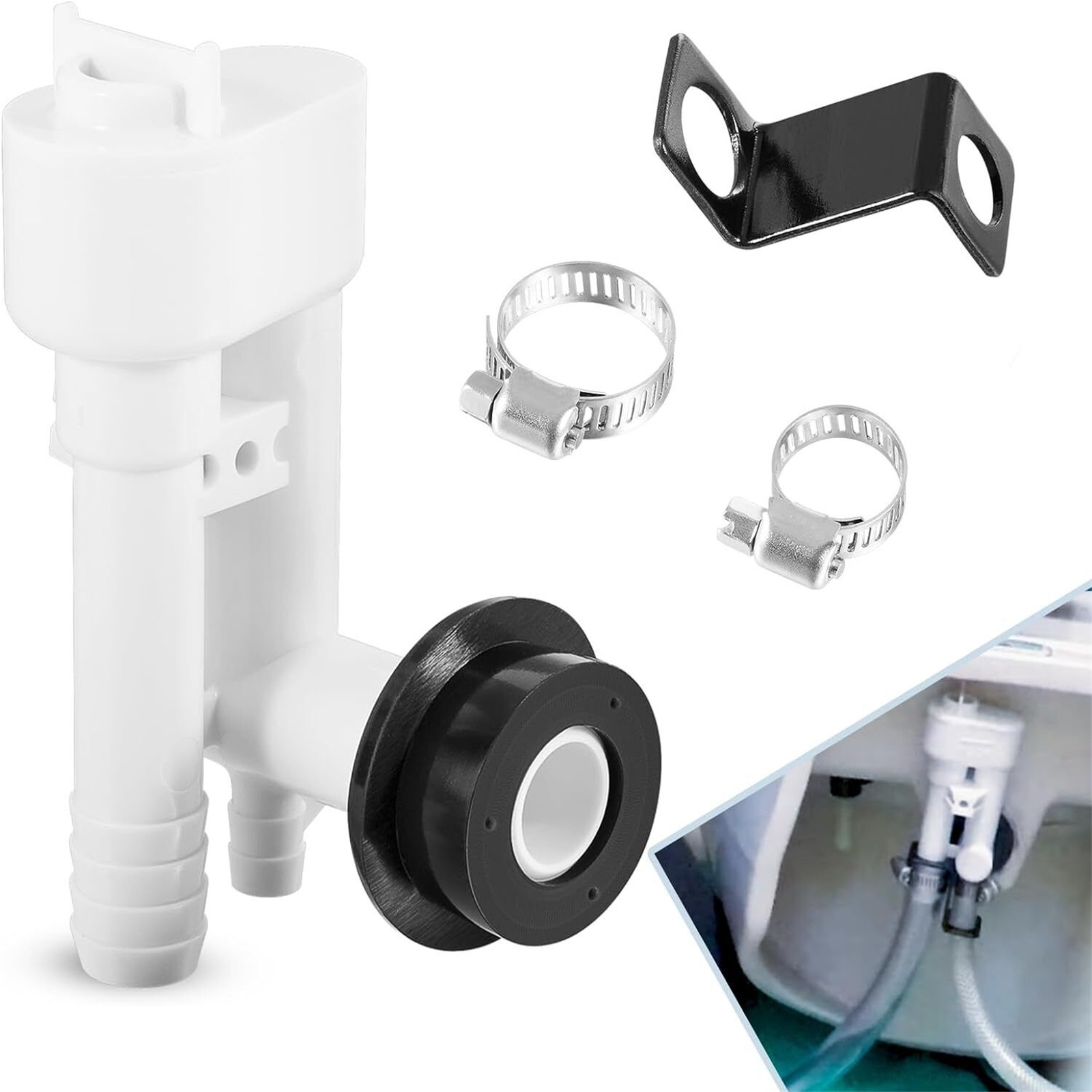 For Dometic 4800 8700 VacuFlush Traveler Toilet Vacuum Breaker Kit 385230335*
