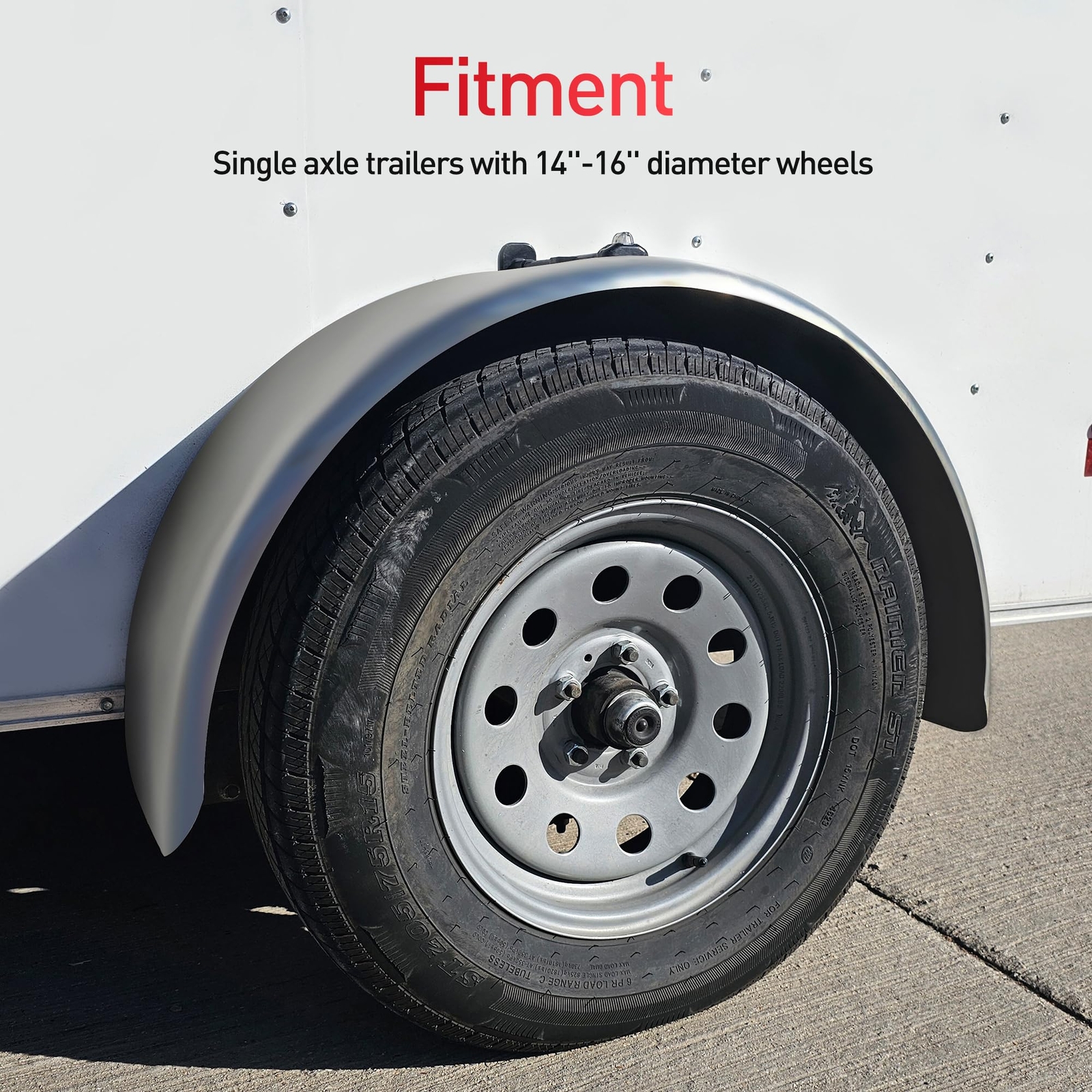 Pair of Round Trailer Fenders (14″-16″ wheels)