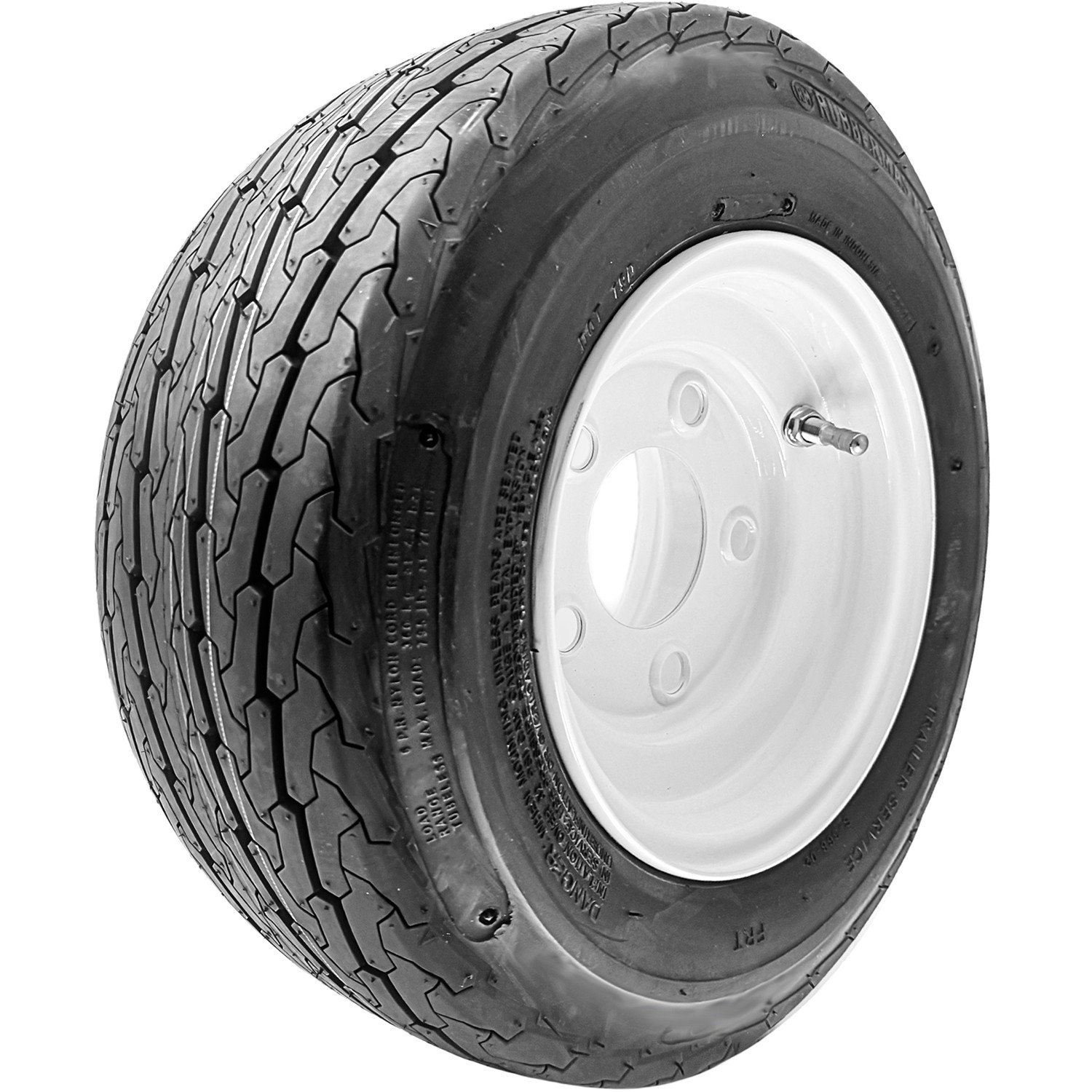 2 RubberMaster S368 ST 18.5X8.50-8 Load C 6 Ply 5 on 4.5 Stamped Assemblies