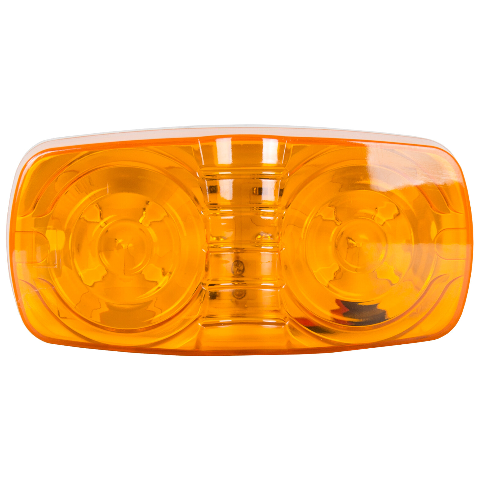 10X Trailer Amber Marker LED Light Double Bullseye 10 Diodes Clearance Light