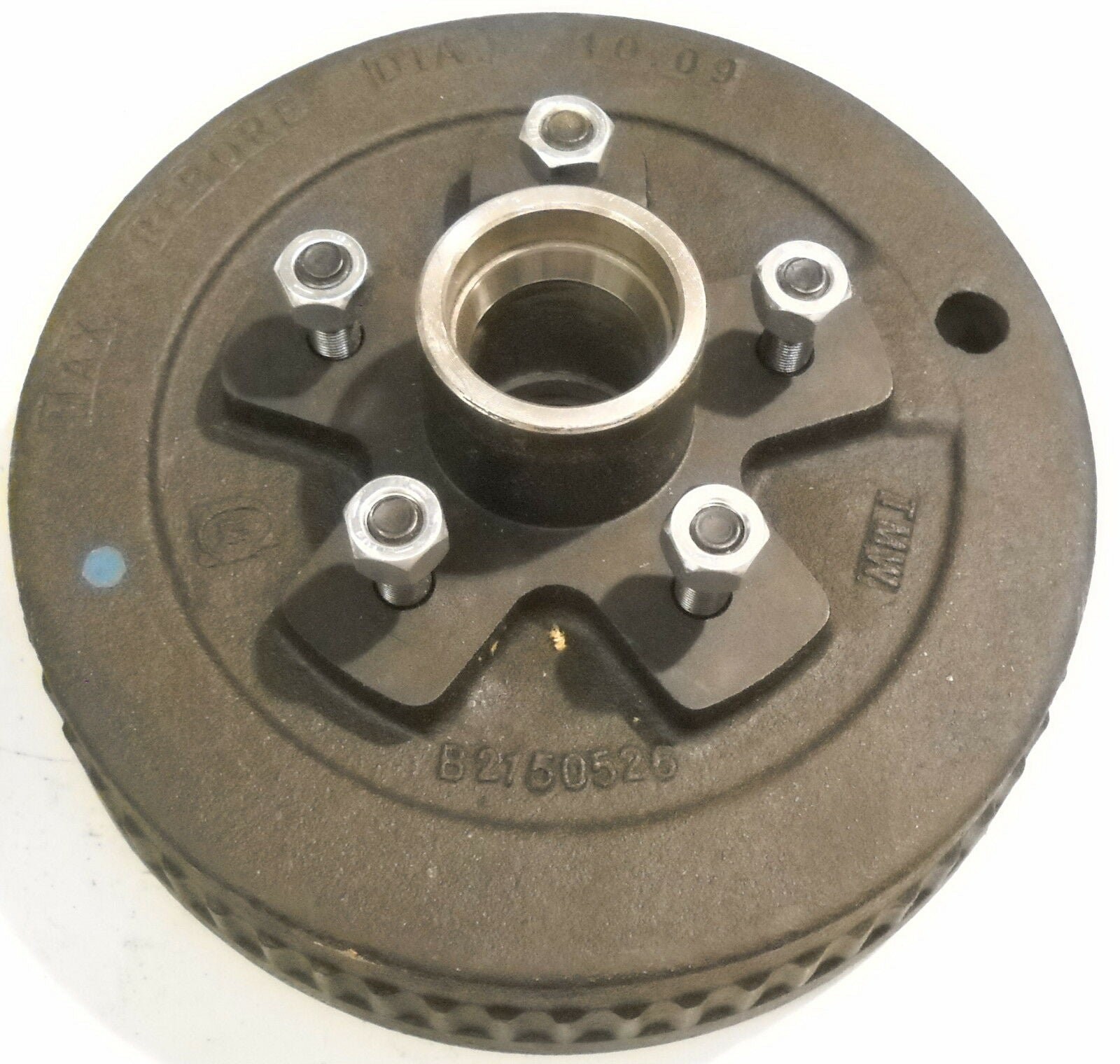 1- 5×4.75 3500# Drum W/10″ Left Hand Electric Backing Plate Trailer axle Brake