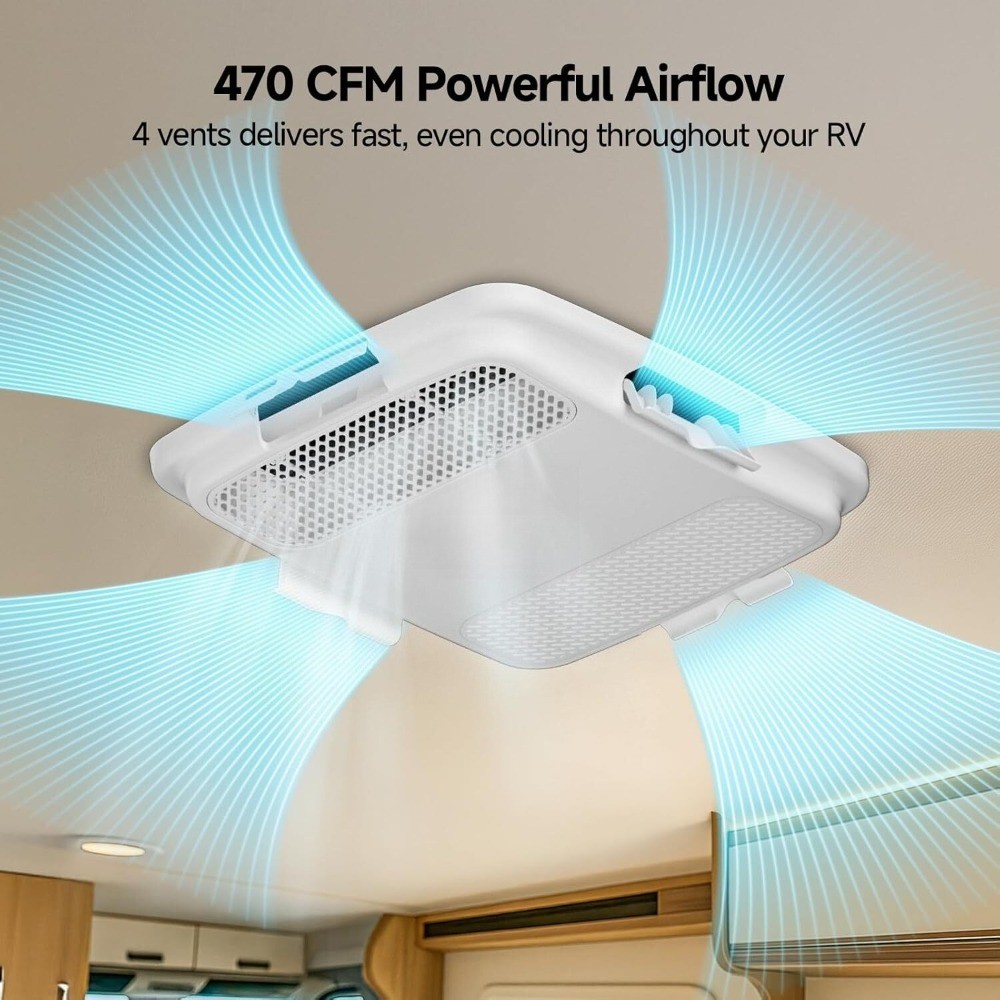 Treeligo 110V 1.5K BTU Rooftop Air Conditioner Non-ducted AC Unit for Cooling