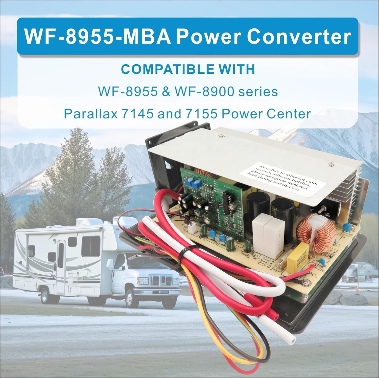 Power Converter Board Assembly Compatible With WF-8955PEC 12V RV Lead-Acid Ba…