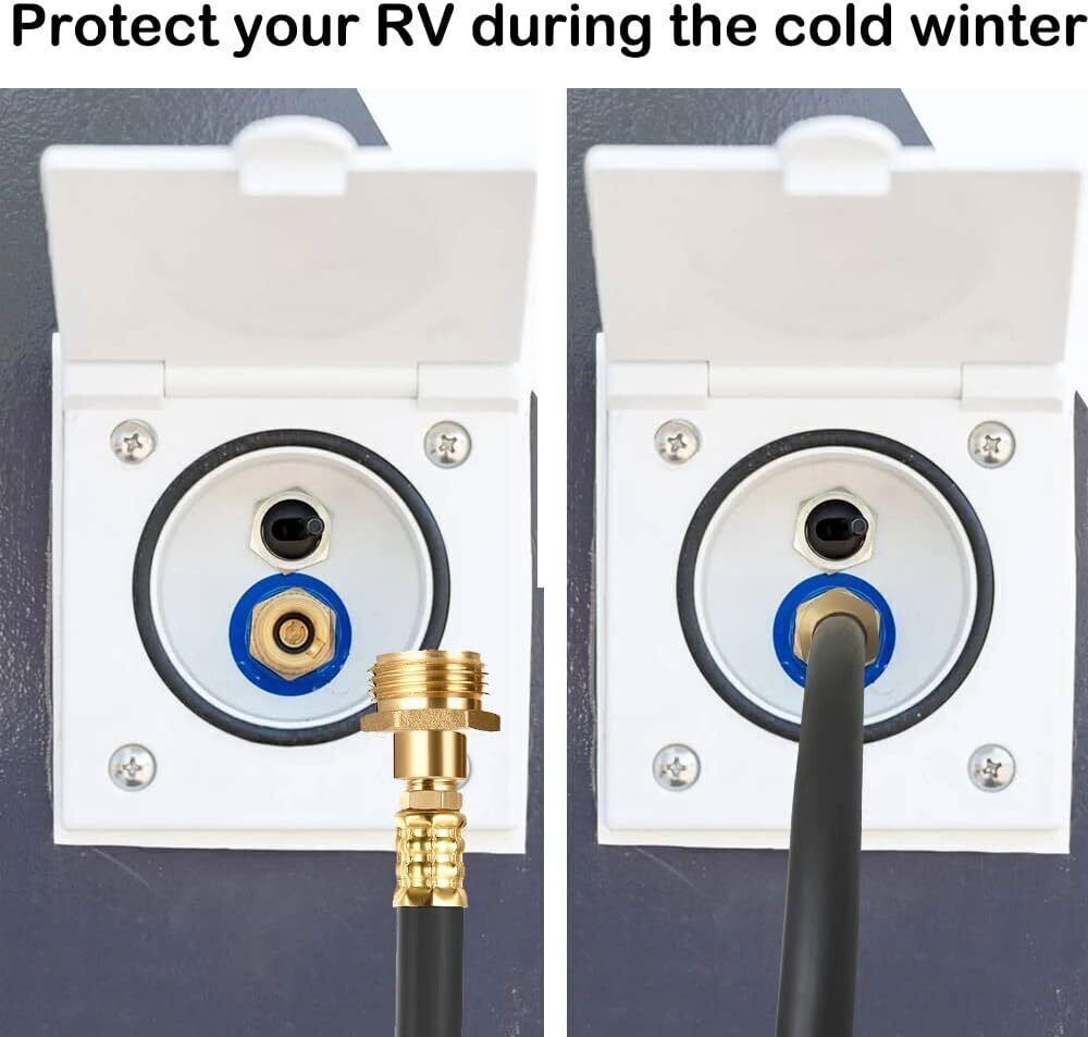 Camper Winterizing Kit Blowout Shut Off Valve Adapter Hose Faucet For RV Trailer