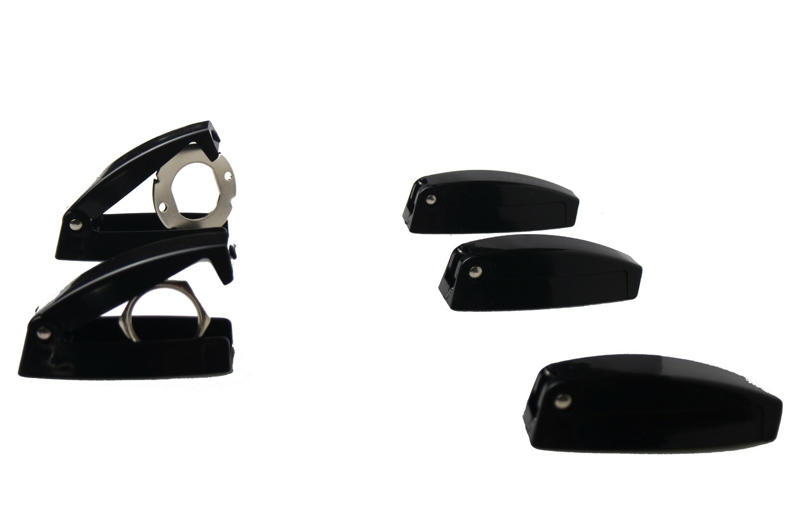 Apex RV Camper Plastic Baggage Door Catch Holder Black 5 Pk