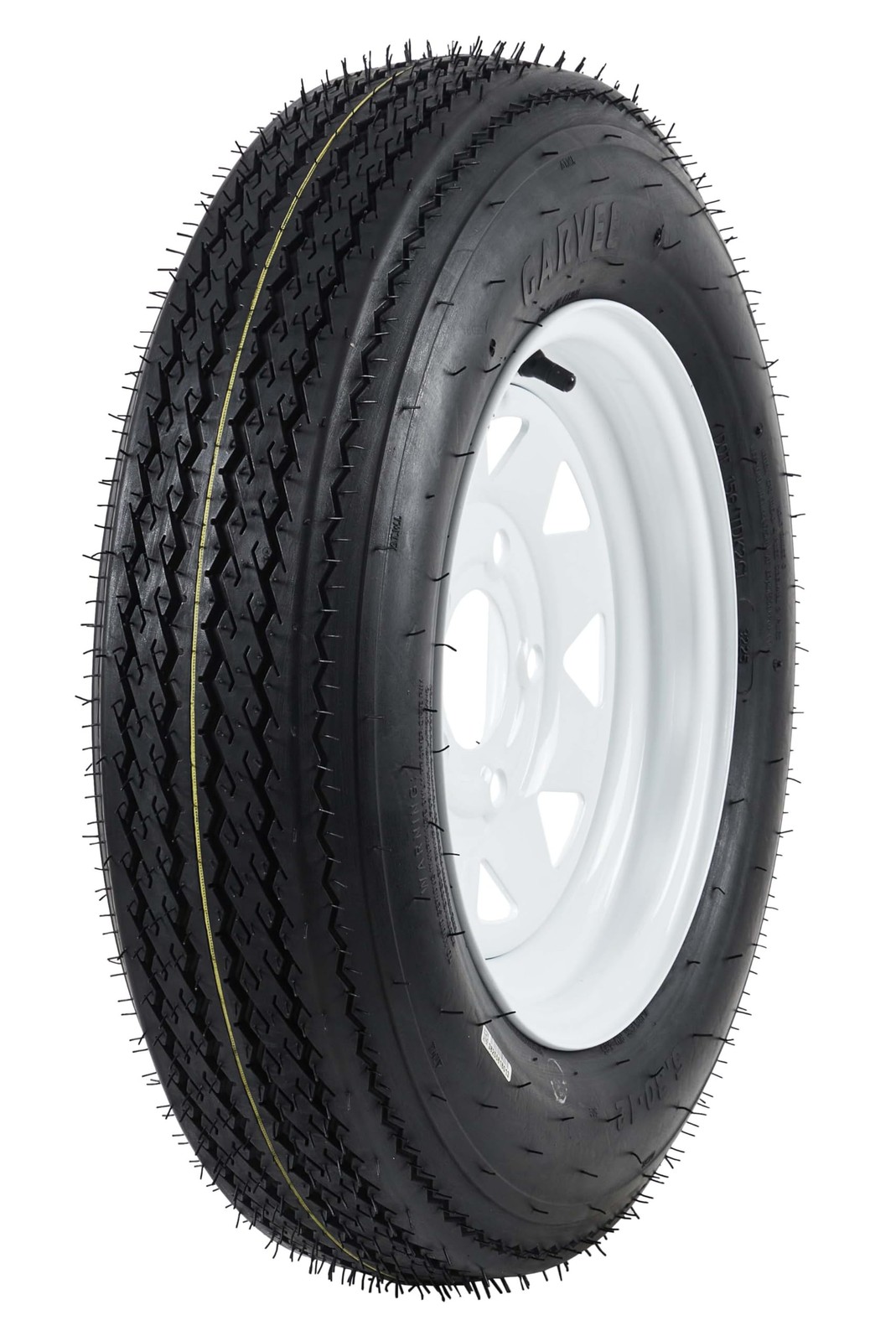 Set of 2 5.30-12 Trailer Tires w/ Rims 5.30×12 5.3-12 530-12, 5 Lug on 4.5″, 6PR