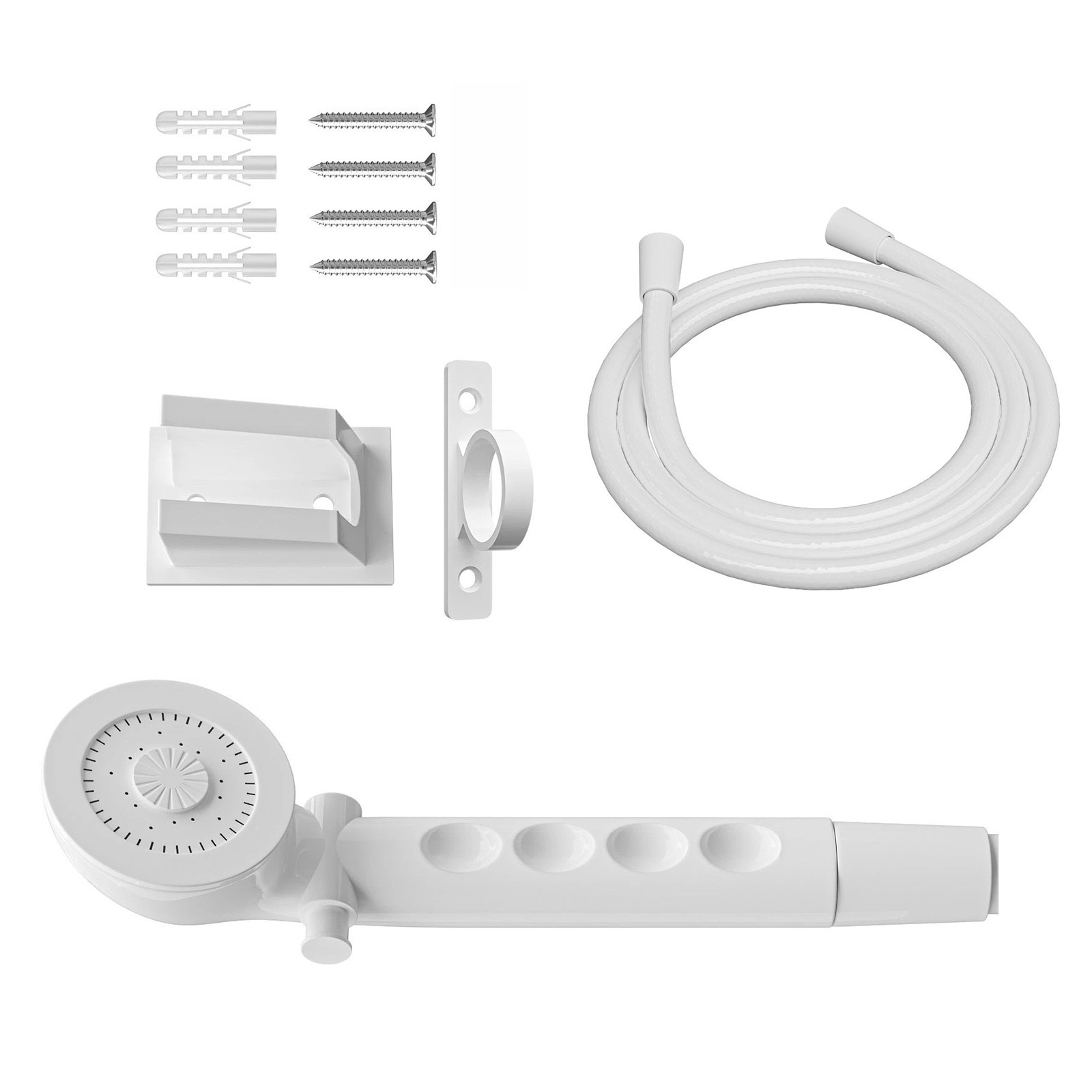 5-Mode RV Shower Head Set with 59 Inch Hose Water Saving Switch Durable Plastic