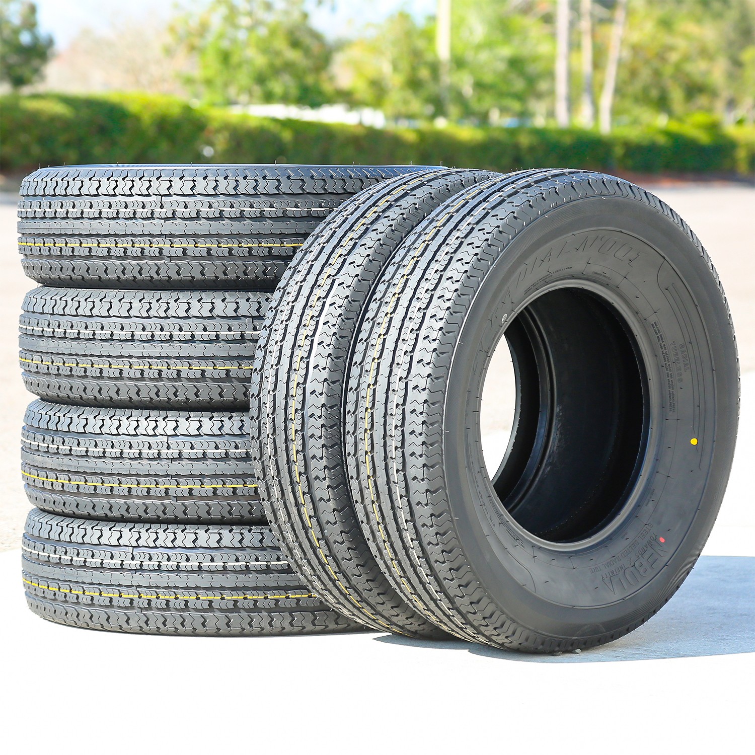 2 Tires Nebula ST Radial N’ 001 Semi-Steel ST 175/80R13 Load D 8 Ply (Thailand)