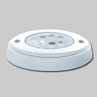 MARINE TRAILER BOAT RV LED CEILING LIGHT INTERIOR CABIN PUSH ON/OFF COOL WHITE