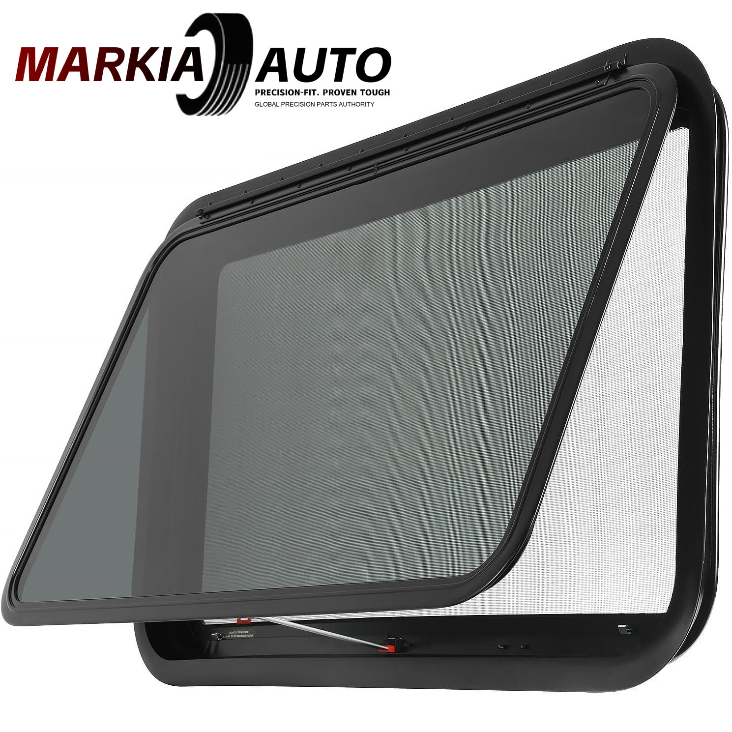 36″x22″ RV Exit Window Emergency Push Out Glass DOT Certified w/Removable Screen