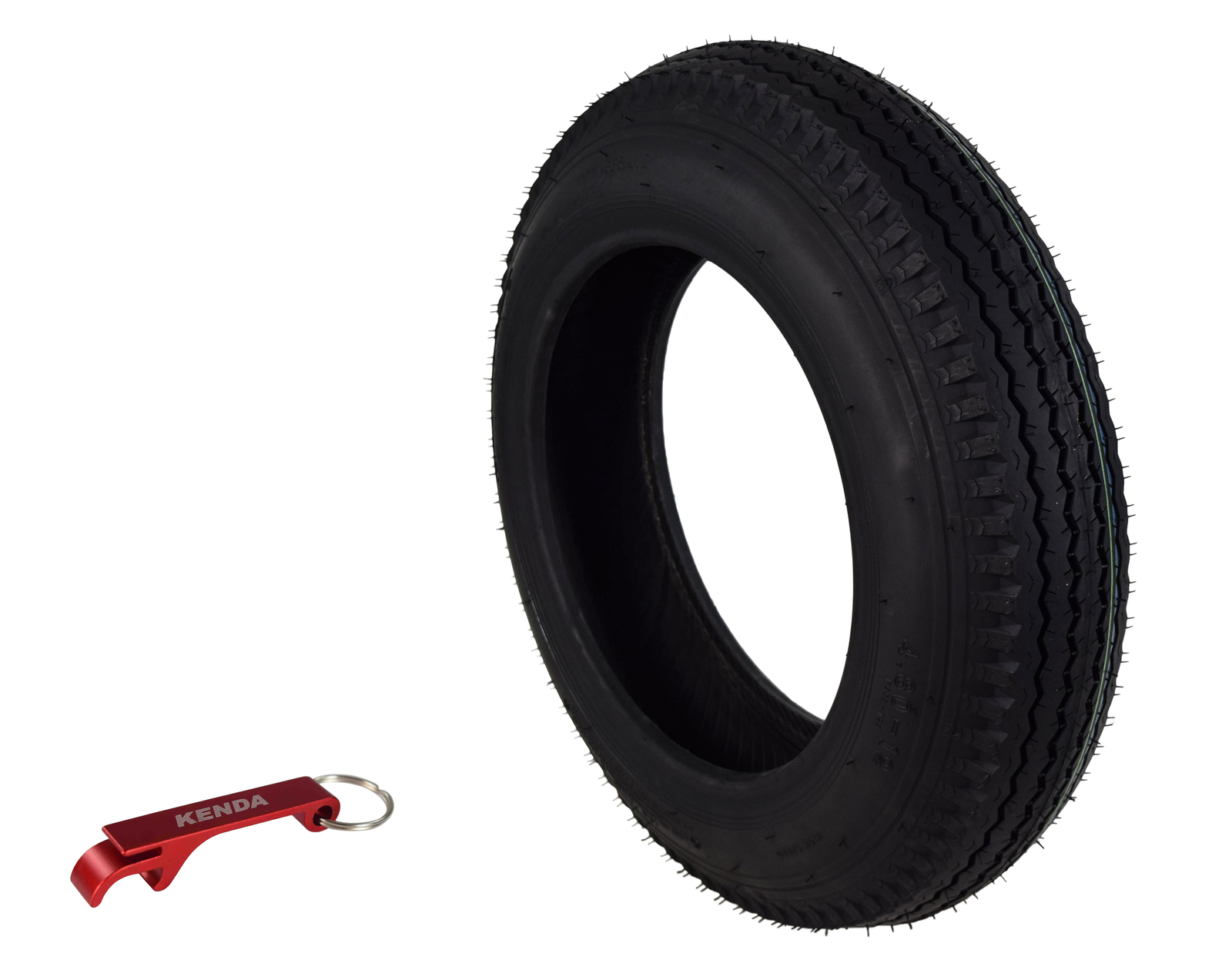 Kenda 279B1089 4.80-12 Load Star 4 Ply Tubeless Trailer Single Tire w Key Chain