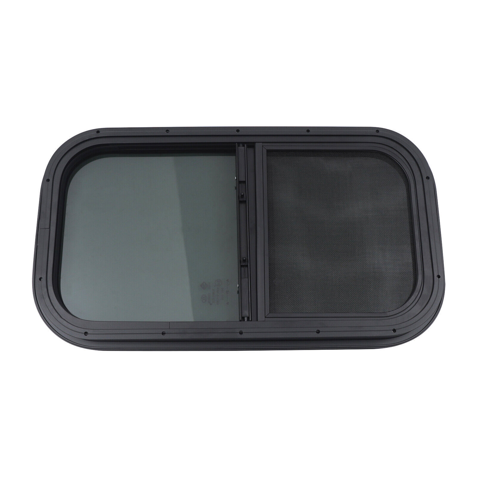 RV Camper Window Teardrop Vertical Trailer Sliding Window 12”x22”+Accessories