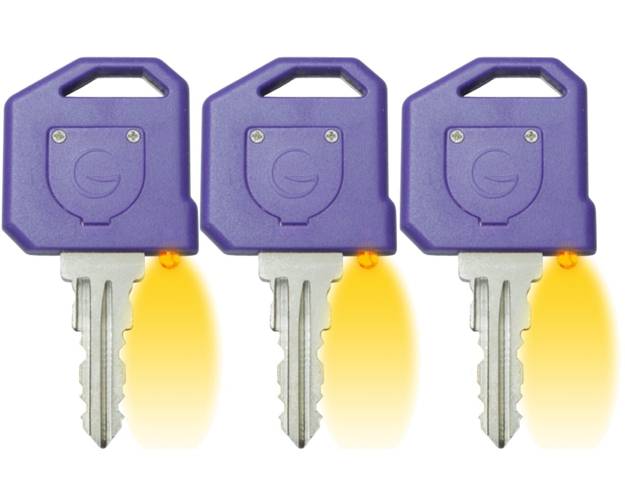 (3 Keys) Global Link Precut LED Key With Light For RV Lock Code G304