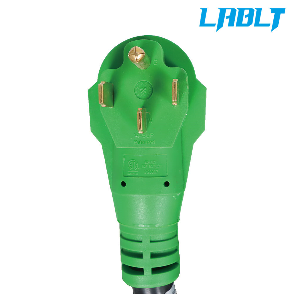 LABLT 50A RV Extension Cord NEMA14-50P to 14-50R Rain Proof Power Cable 15-50FT
