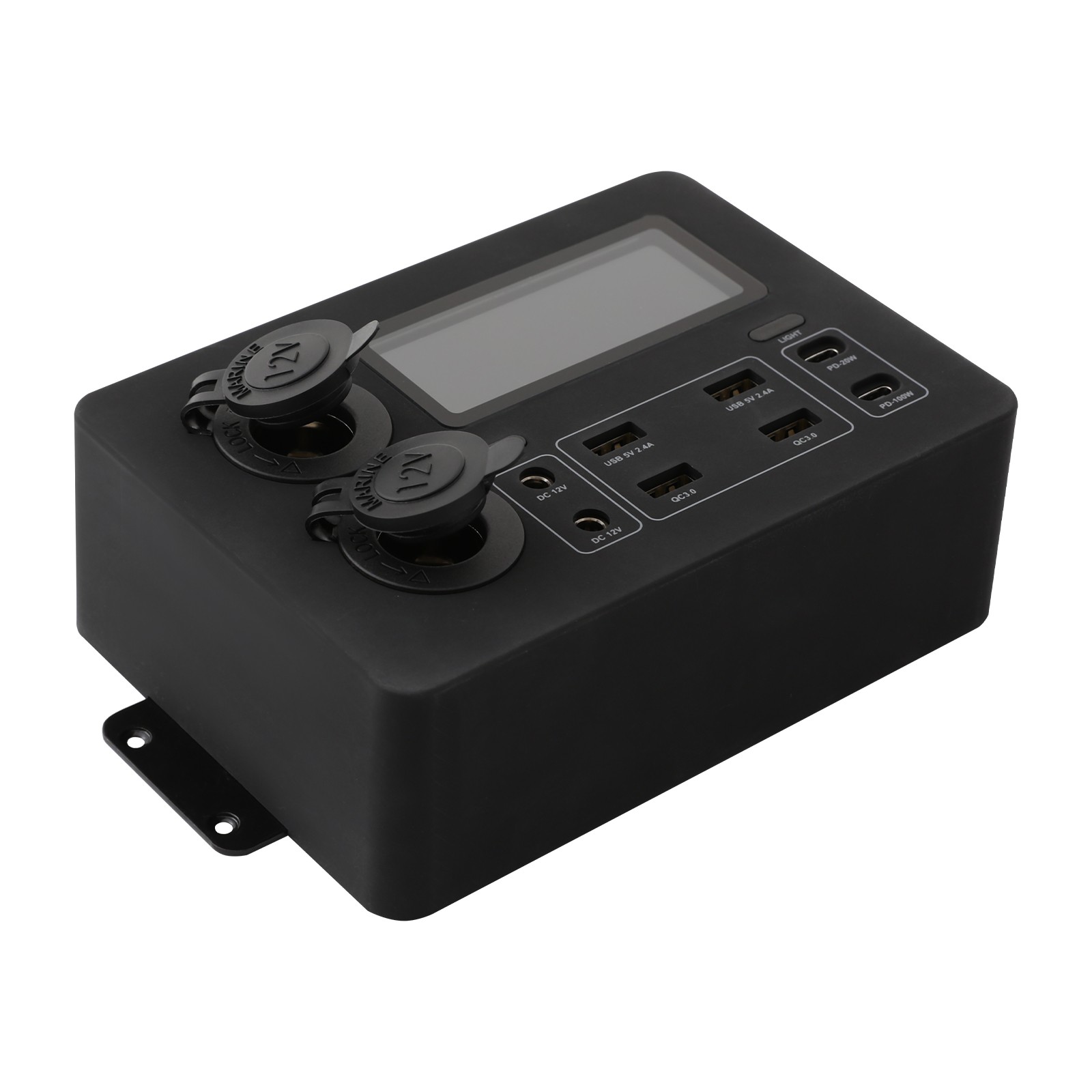 Multifunctional RV Power Box Wall-Mounted Power Box Mini Distribution Box DC12V