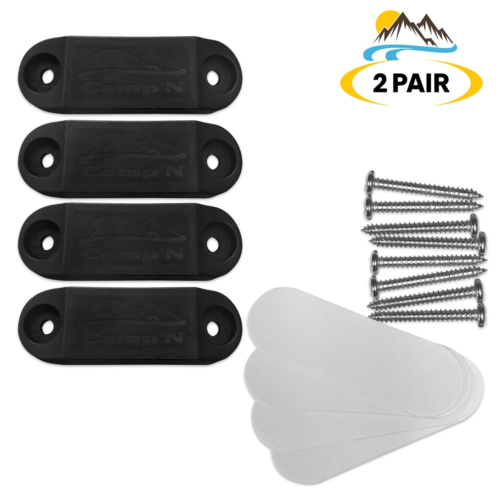 RV Magnetic Door Catch (Black 2-Pair) RV Magnetic Door Holder & RV Door Magnet