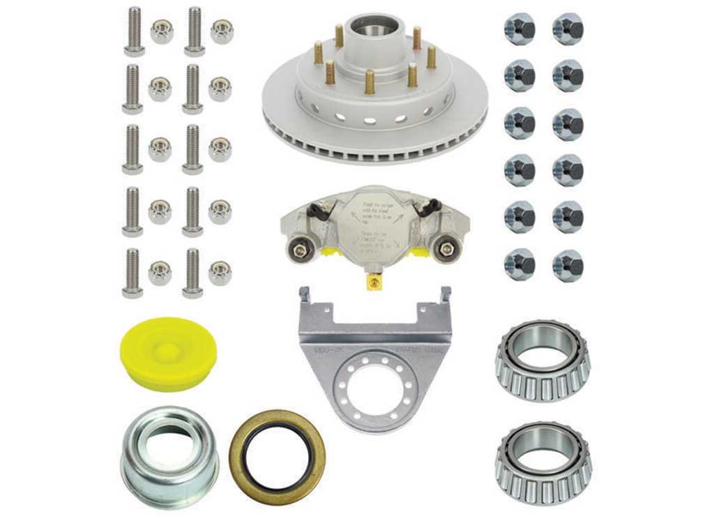 DeeMaxx 1/DBI-7K-MAXX-KIT One Wheel Integral 7000lb Maxx Coating Disc Brakes
