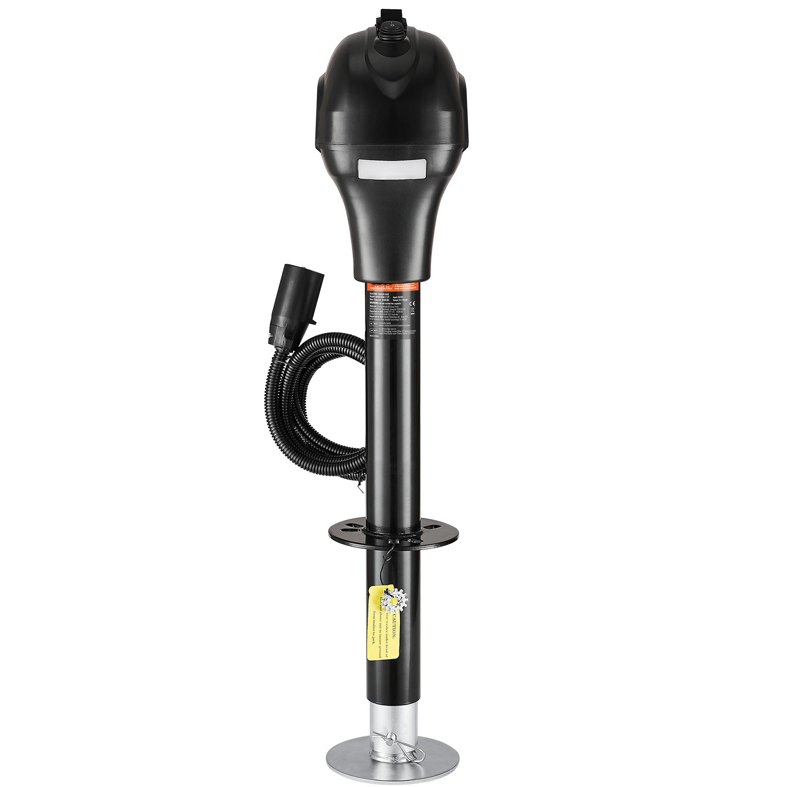 Electric Trailer Jack 3500 lbs Power Tongue Jack for RV Trailer & Camper Black