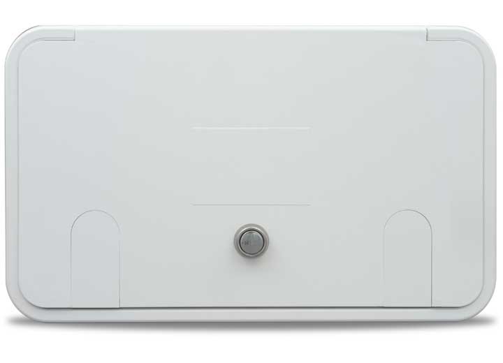 B&B Molders 94316 Multi-Purpose, 2 Vermin Doors, Key Lock, Polar White