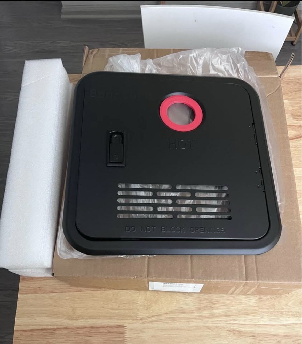 Banrterd 15×15 inches Black Door for RV water heater. Water heater not included.