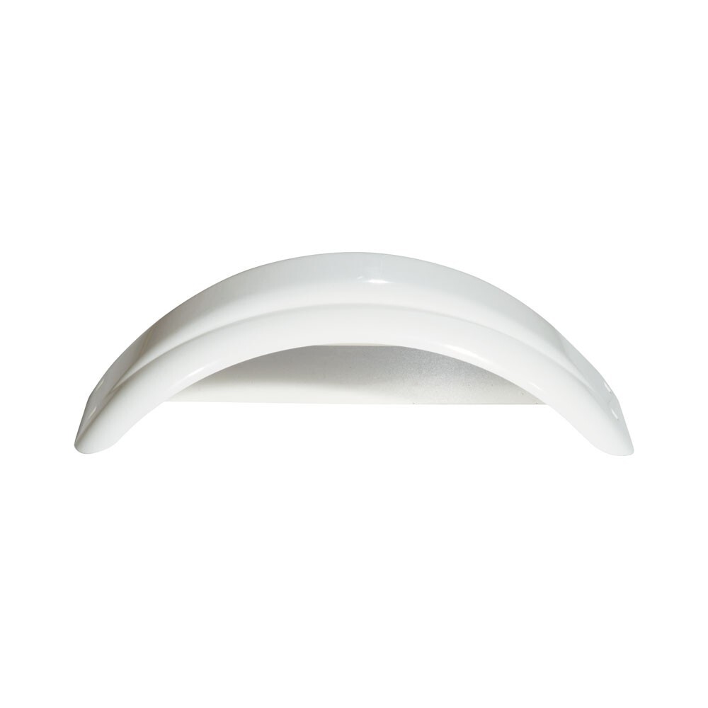 Fulton Plastic Trailer Fender Made to fit 8″-12″ Wheels Tires, White (1 Fender)