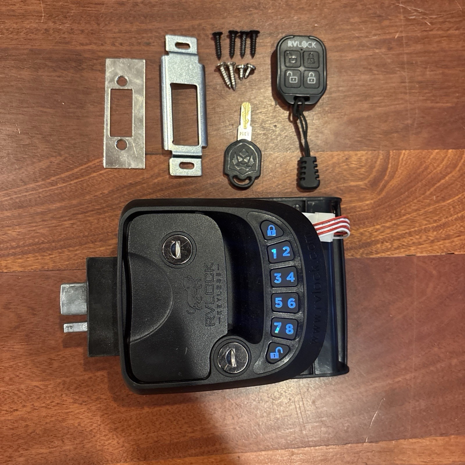 RV Keyless Entry Door Lock Camper Trailer Lock for RV Caravan Travel Trailers