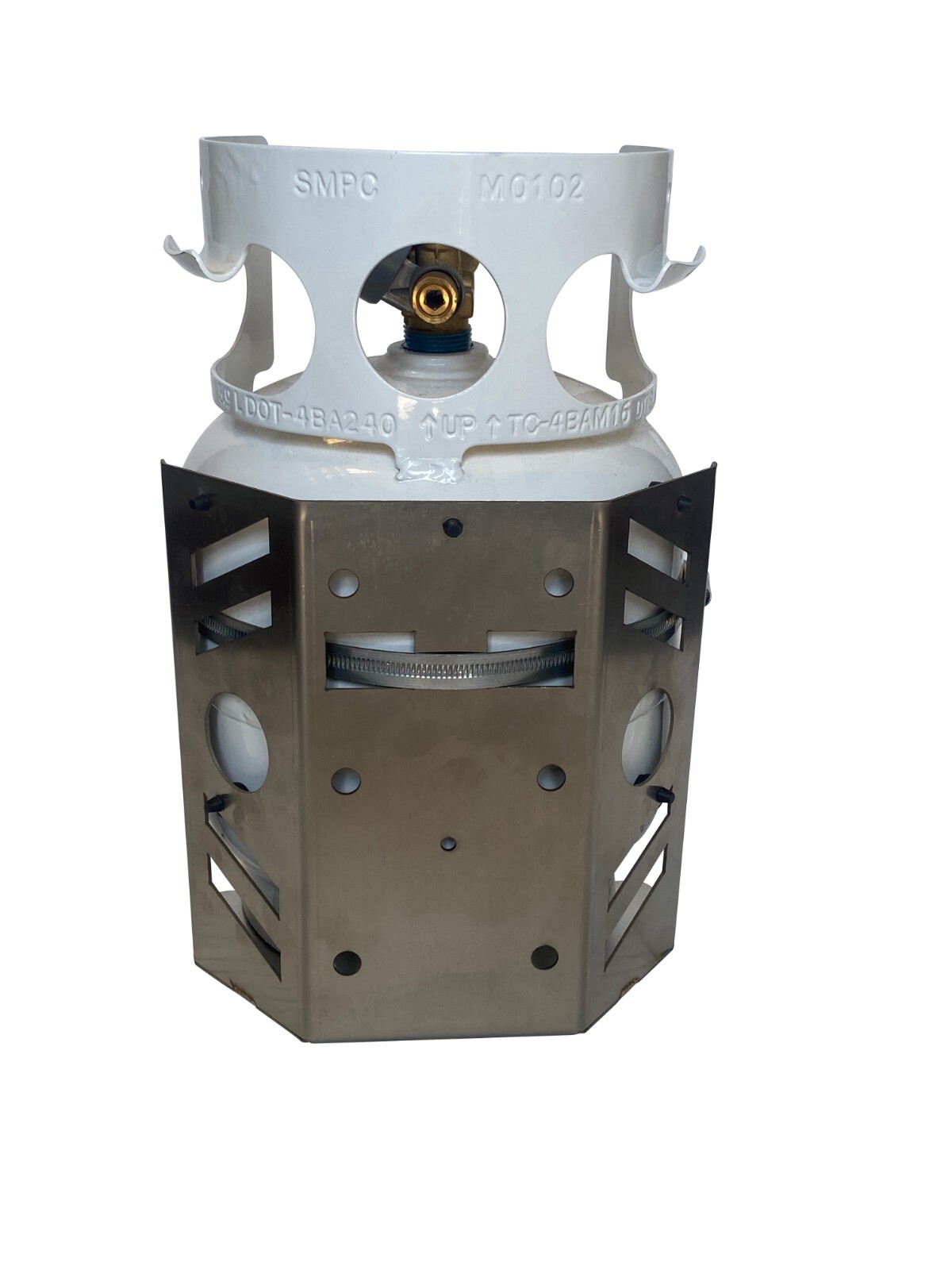5 lb Propane Tank Mount Stainless Steel Bracket