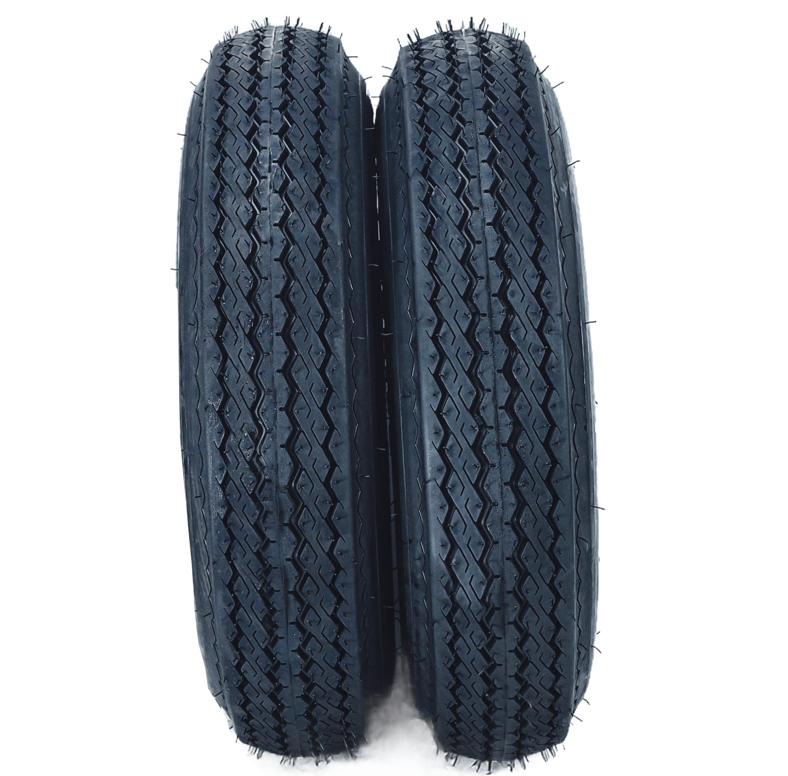 2pcs Trailer Tire and Wheels 5.30-12 530-12 5.30×12 5 Lug w/13″ Rims ,6PR Tires