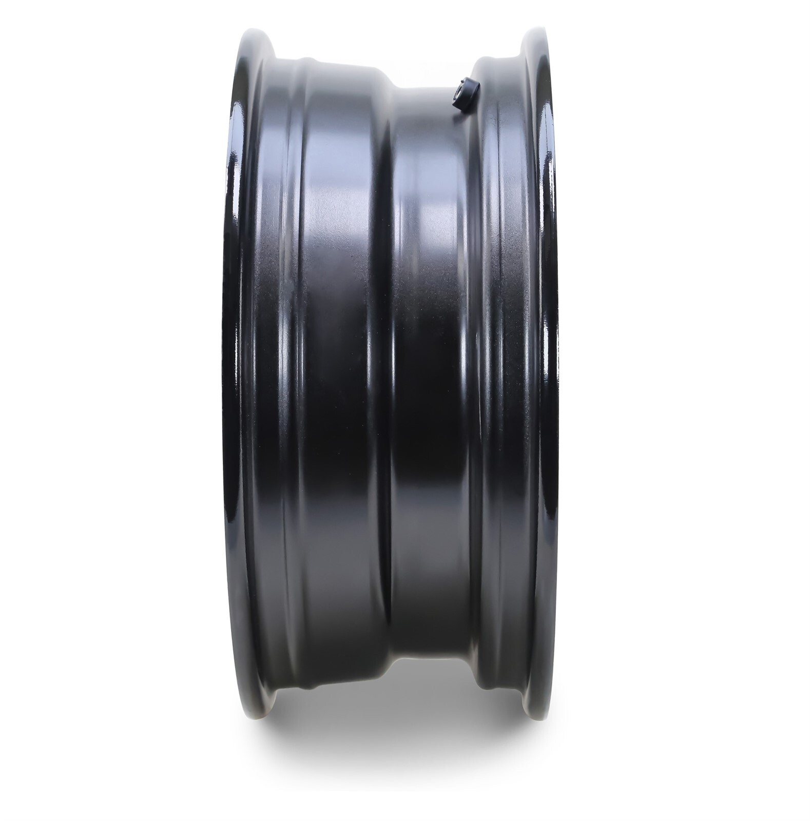 LIBRA 15 x 5 Trailer Wheels 5 Lug on 5″ Bolt Pattern Black Mod, Set 2-17027