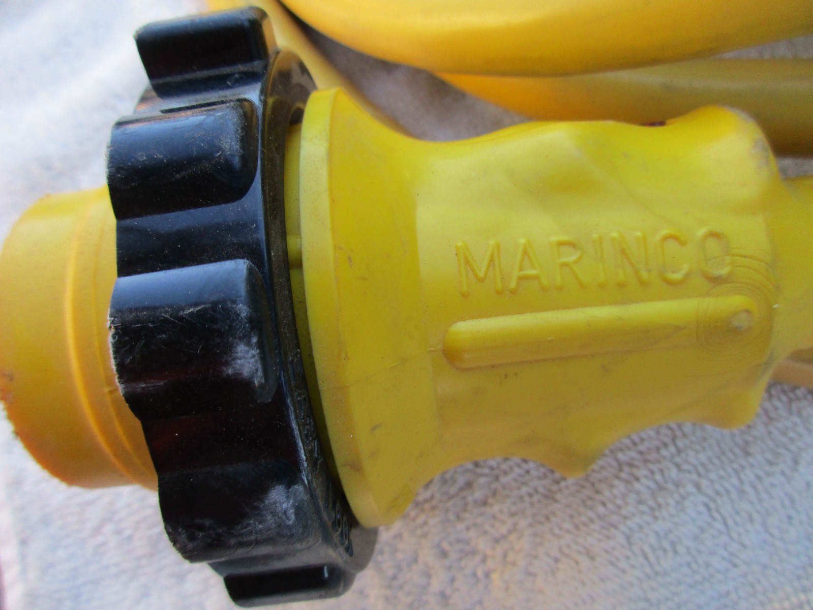 Marinco Park Power 30 Amp 125 Volt Cord ~ Water Resistant Yellow RV Cord ~ 30′