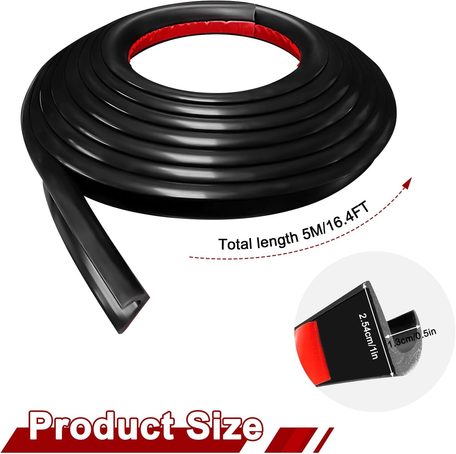 16/32FT RV Rain Gutter PVC Flexible Drip Rail Molding with Self-Adhesive Tape