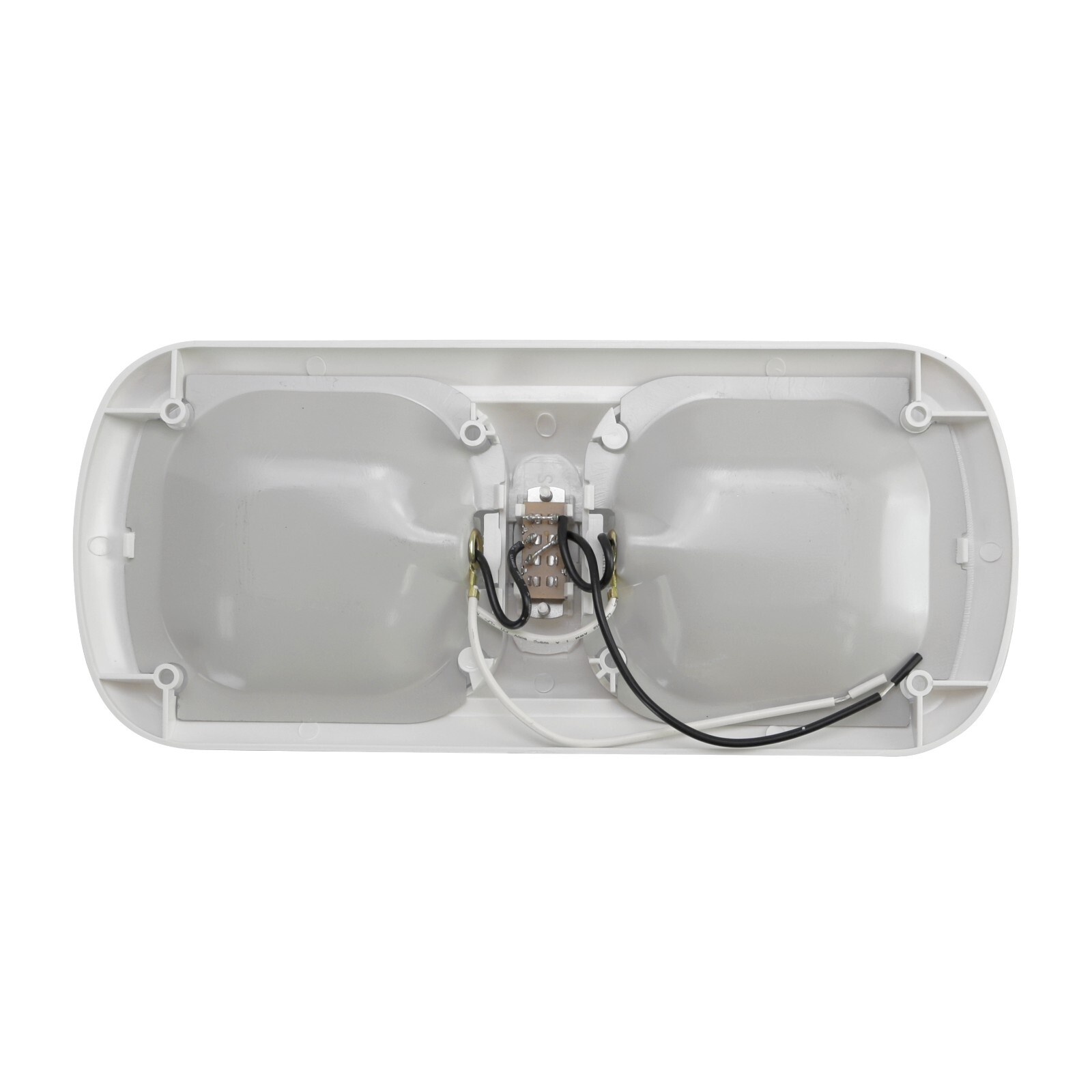 NEW RV Incandescent Double Dome Clear Interior Ceiling Light Boat Camper Trailer