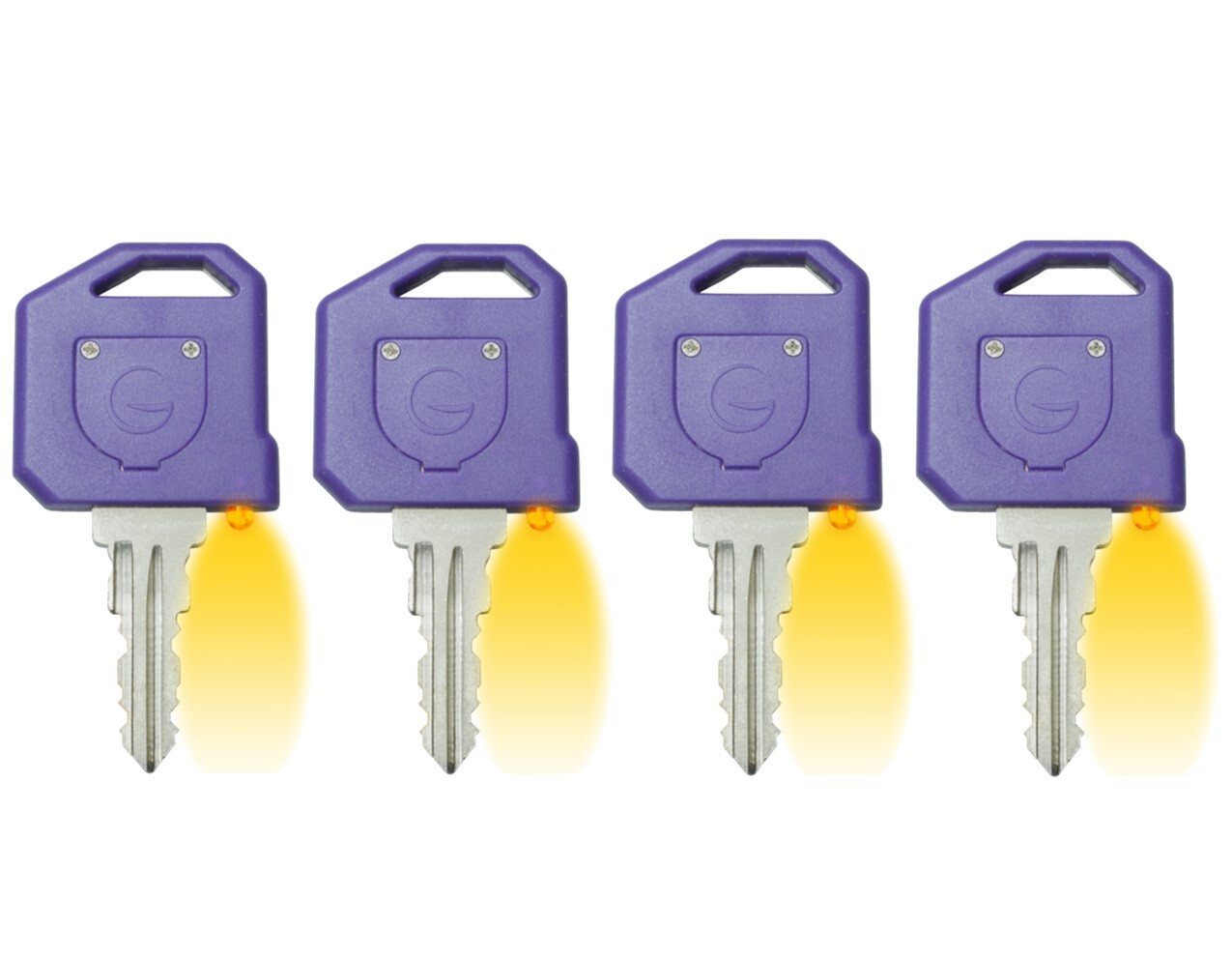 4 PACK Global Link OEM PURPLE Replacement RV Motorhome Trailer Lock Key G302 LED