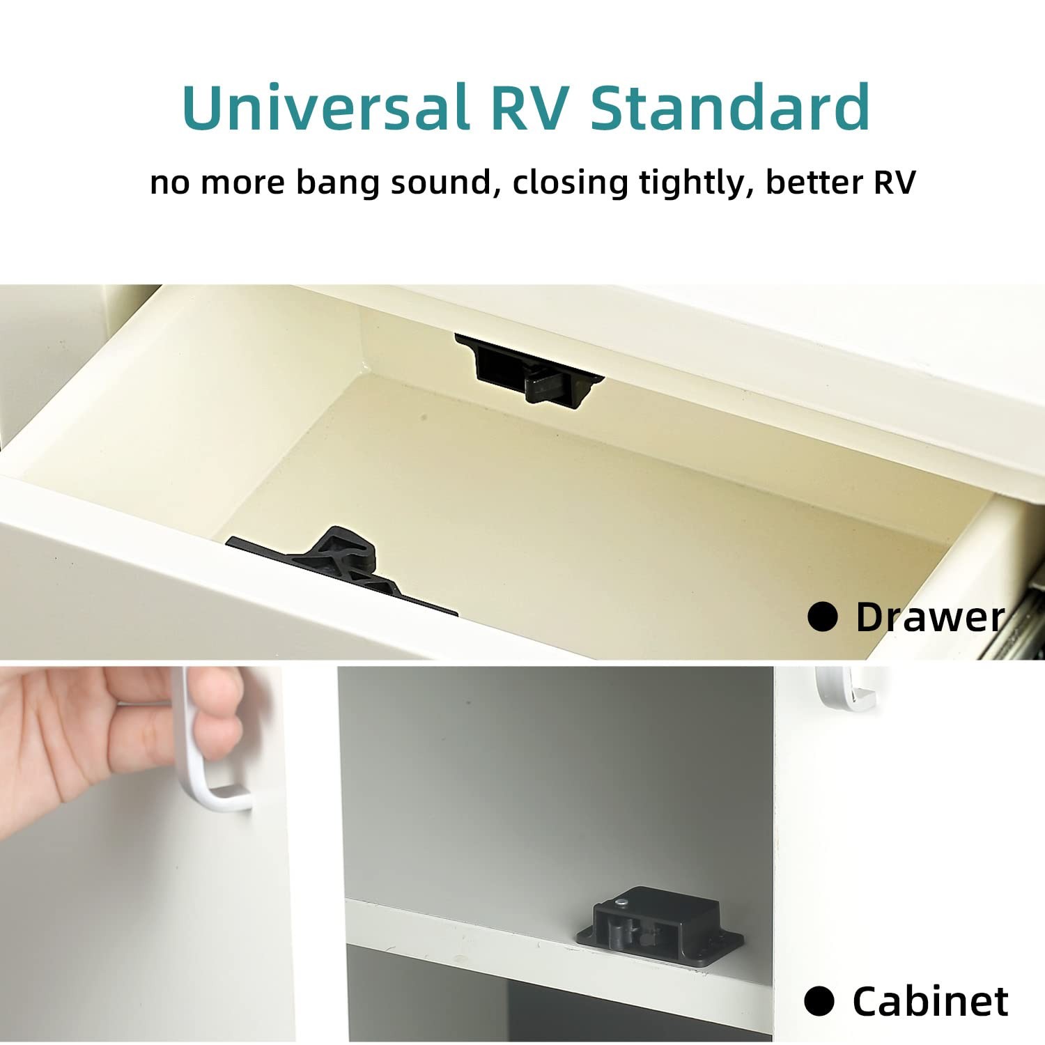 RV Drawer Latches and Catches, 4 Pack RV Cabinet Door Latches and Catches, 10…