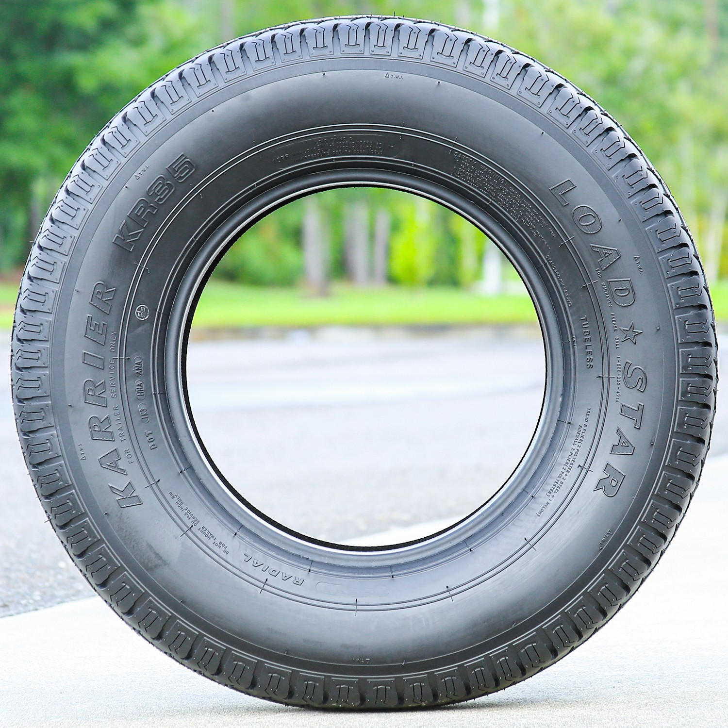 2 Tires Loadstar Karrier KR35 ST 205/75R15 Load C 6 Ply Trailer