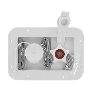 Valterra A01-2001VP White Gravity/City Water Inlet for RV’s Carded