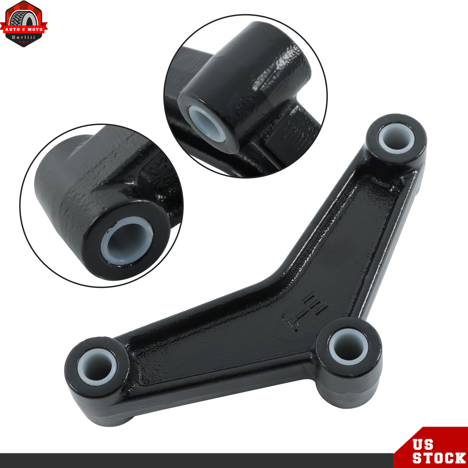 2 Set Trailer Equalizer Bars For Double Eye Leaf Springs w/ 9/16″ Nylon Bushings