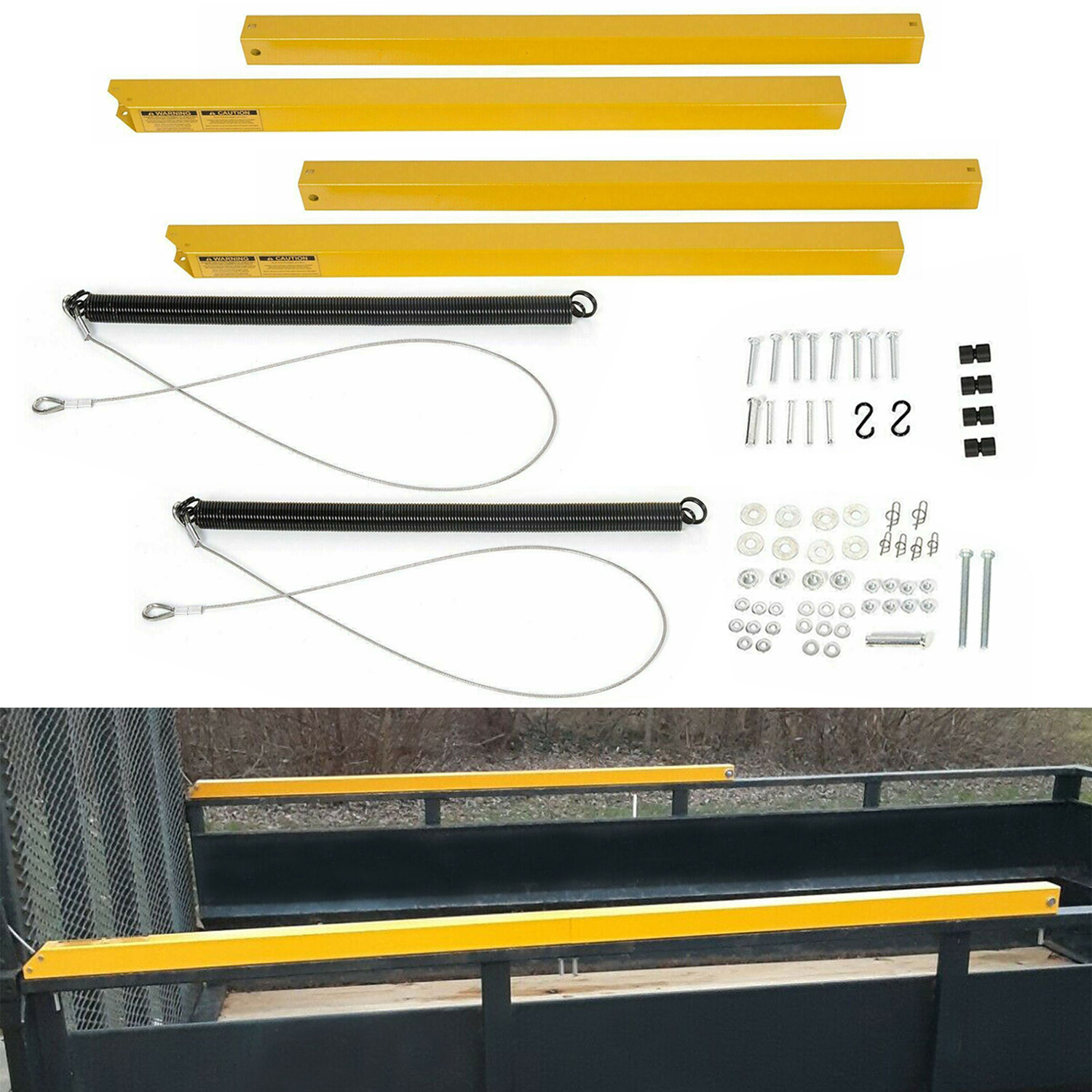 350 Pounds 2 Sided Trailer Tailgate Liftgate Ramp Lift Assist System Yellow