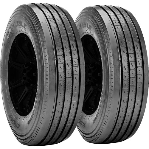 (QTY 2) ST235/85R16 Carlstar CSL 16 All Steel 132/127M LRG Black Wall Tires