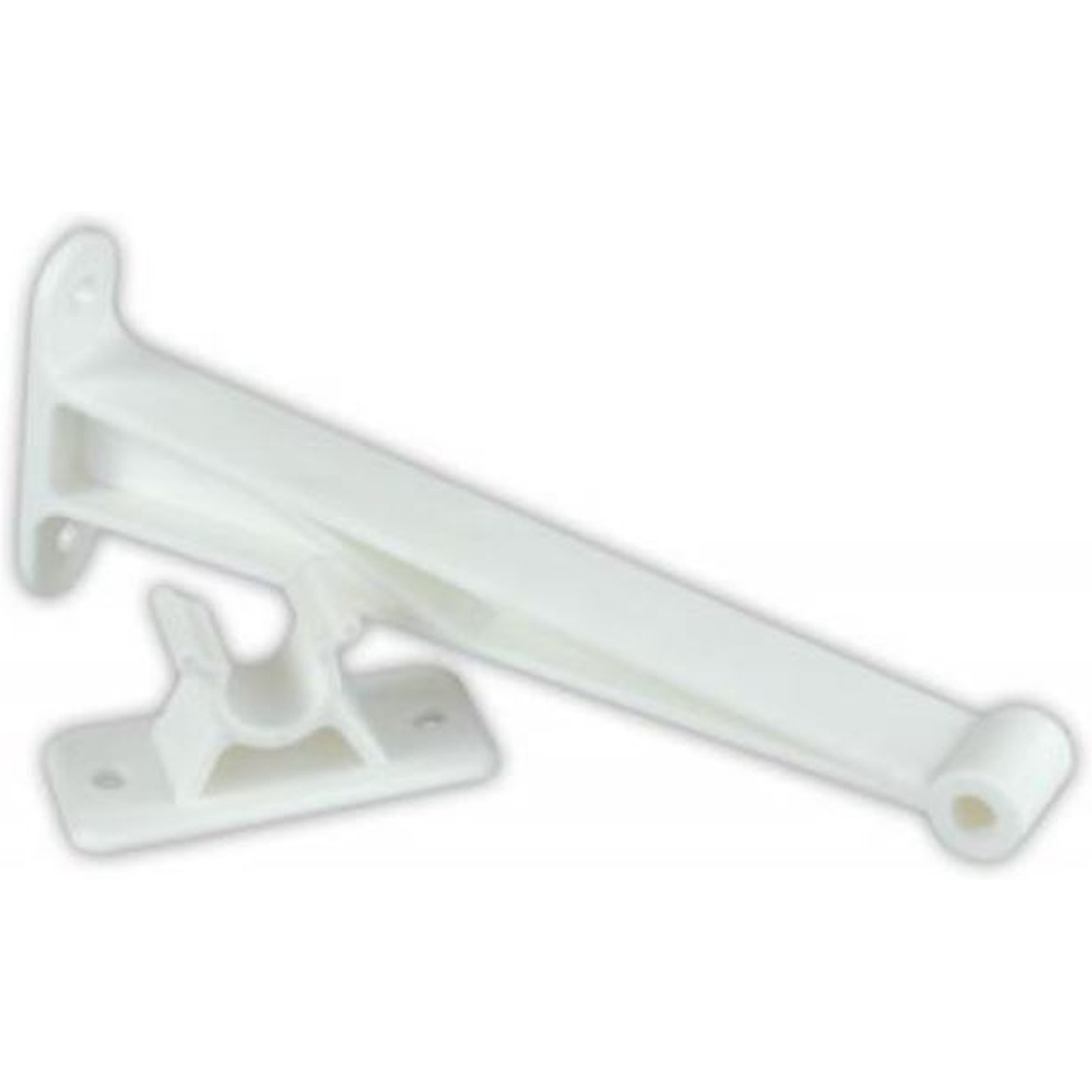 C Clip Door Holder 5-1/2 Inch Polar White Plastic Rv Door Catch Mounting Screws