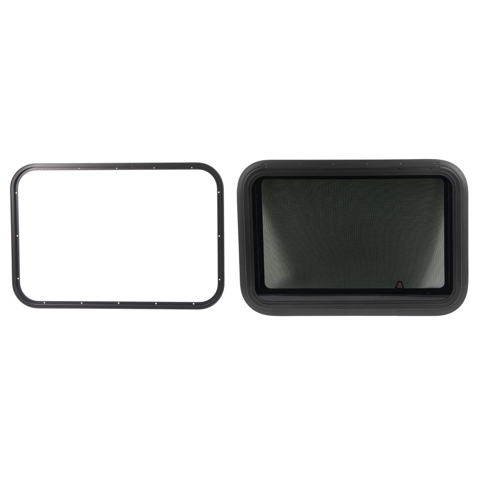 30″×20″ Emergency Exit Push-Out Glass Window for RV Camper Window w/ Trim&Screen