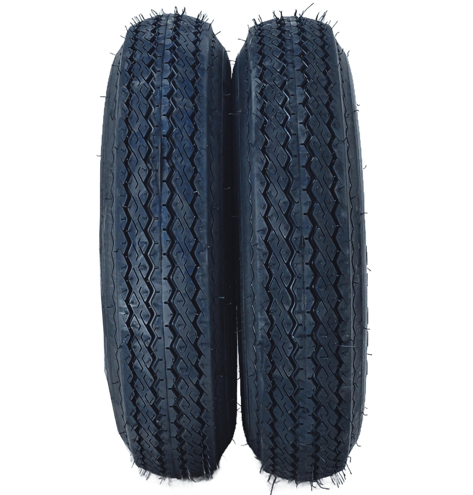 2 Pack 5.30-12 Trailer Tires with Rims 5.30×12 5.3-12 530-12, 4 Lug on 4″, 6PR