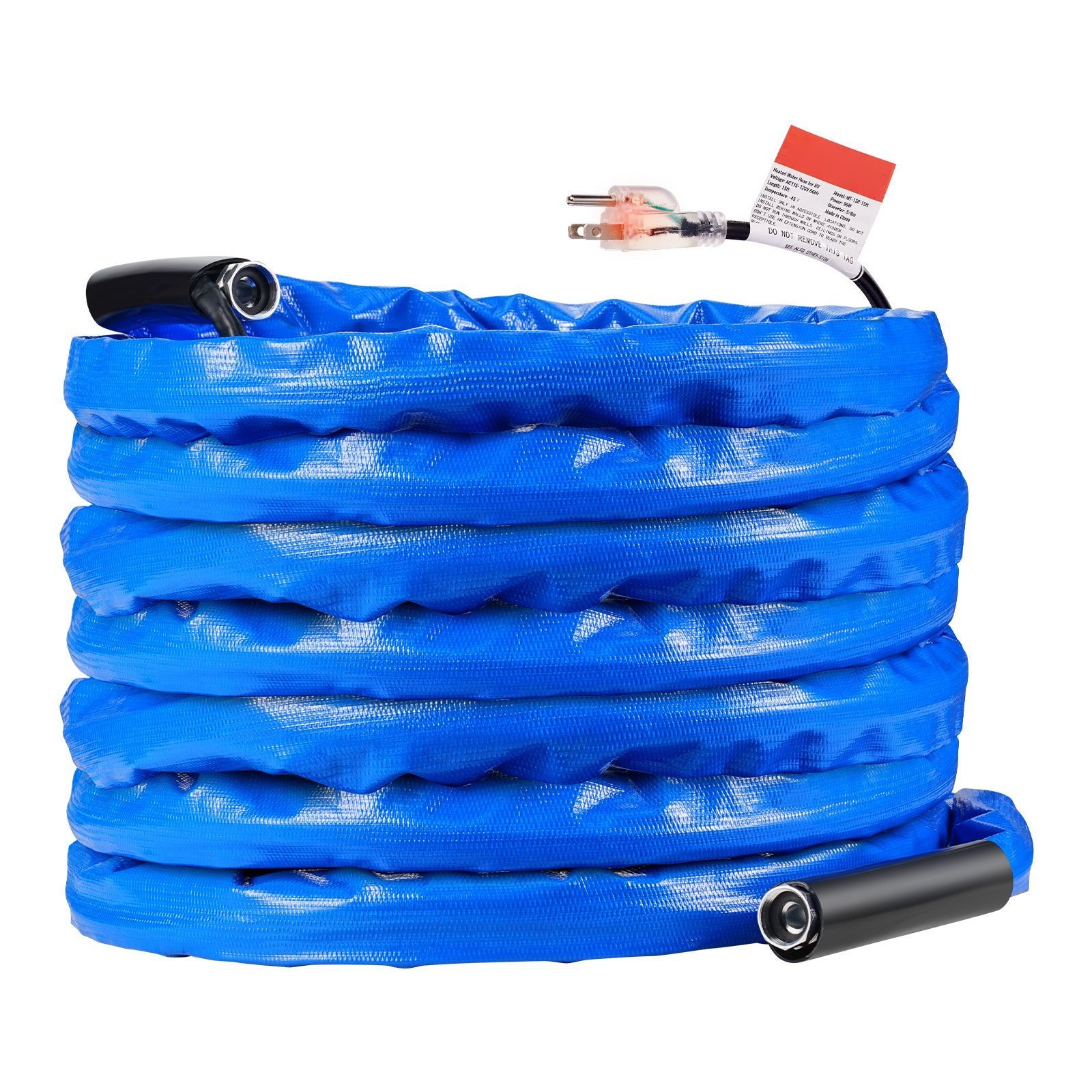 50ft Heated RV Water Hose -45°F, 5/8″ I.D., GHT Fitting