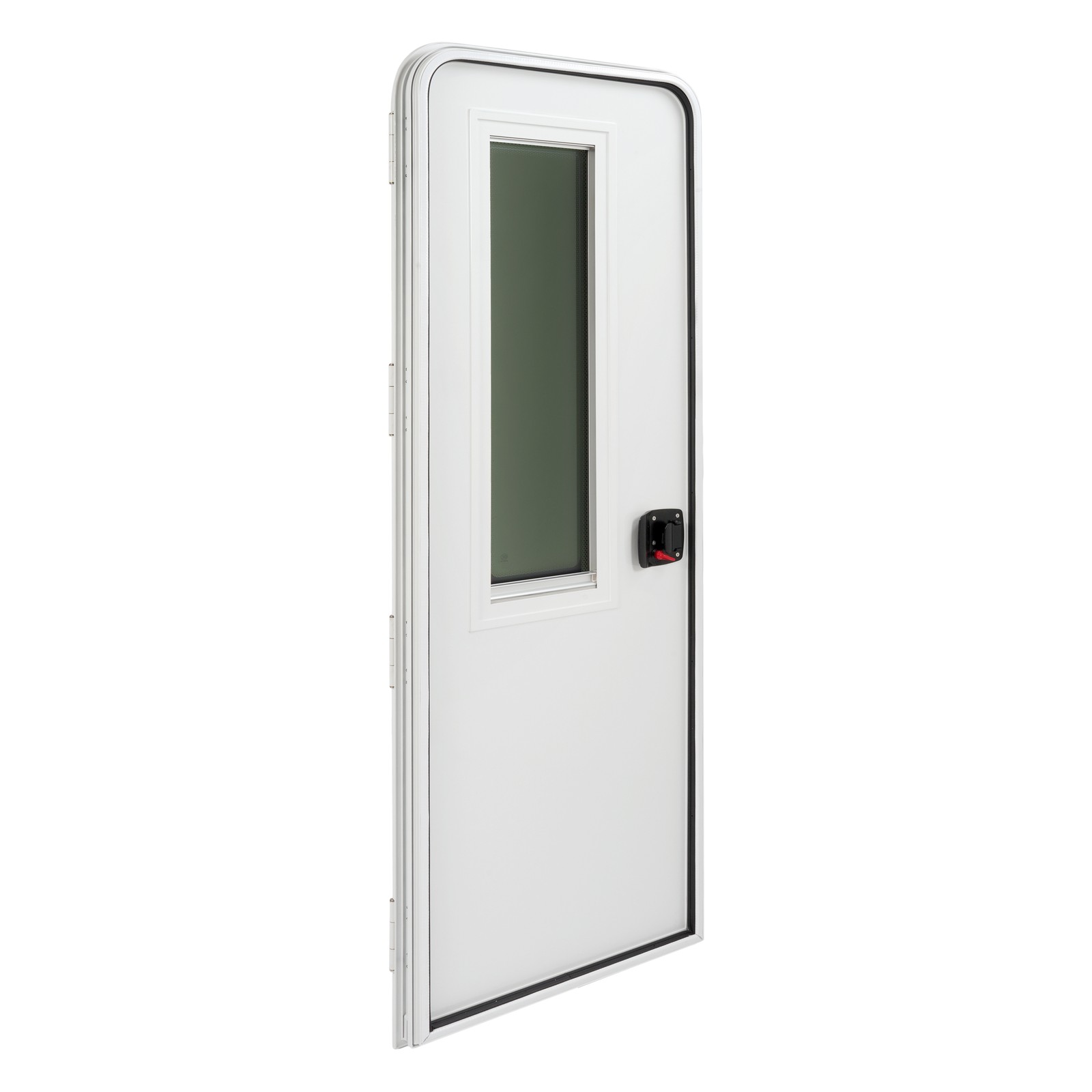 Aluminum 24″ X 68″ Radius RV Entry Door Entrance White w/ Lock/Key For Universal