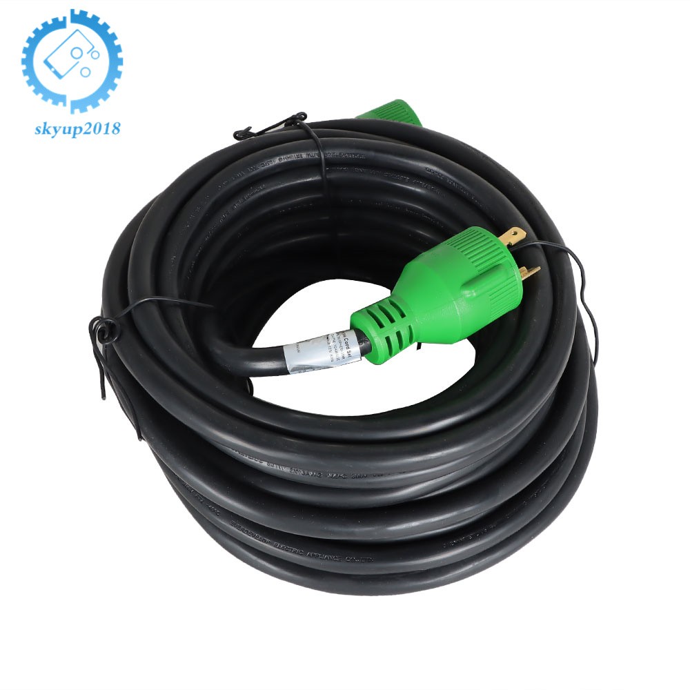 30 Amp 3 Prong NEMA L5-30P/L5-30R 10-100 Feet Generator Extension Cord