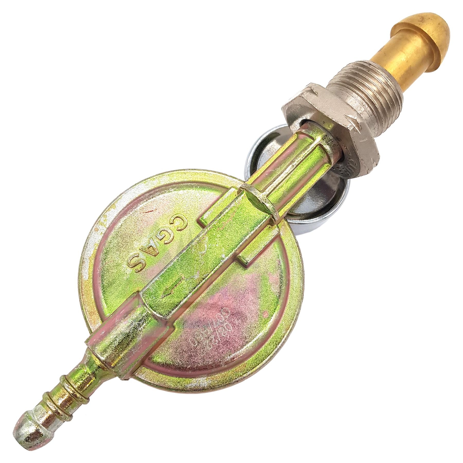 PROPANE GAS REGULATOR WITH GAUGE SCREW ON CAMPING 5/8″ BSP LEFT HAND 16BAR R37SN
